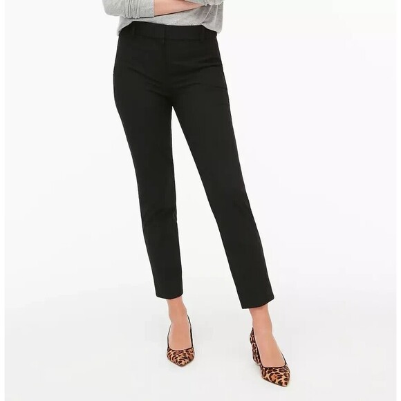 J. Crew Mercantile Effortless Slim Crop Pants Black Size 8 NWT!!! - Picture 1 of 5